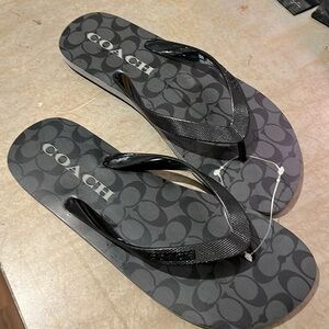 Coach Flip Flops size 10-11